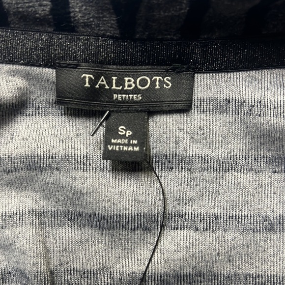 Talbots Velour Striped Cardigan - Picture 5 of 6